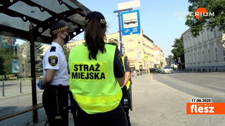 Strażnicy Miejscy znów kontrolują czy w Gliwicach noszą maseczki