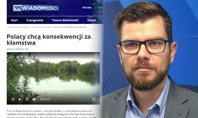 TVP sugeruje, że jeśli katastrofa ekologiczna wód w Polsce rozpoczęła się na Kanale Gliwickim, odpowiedzialność za to ponosi samorząd